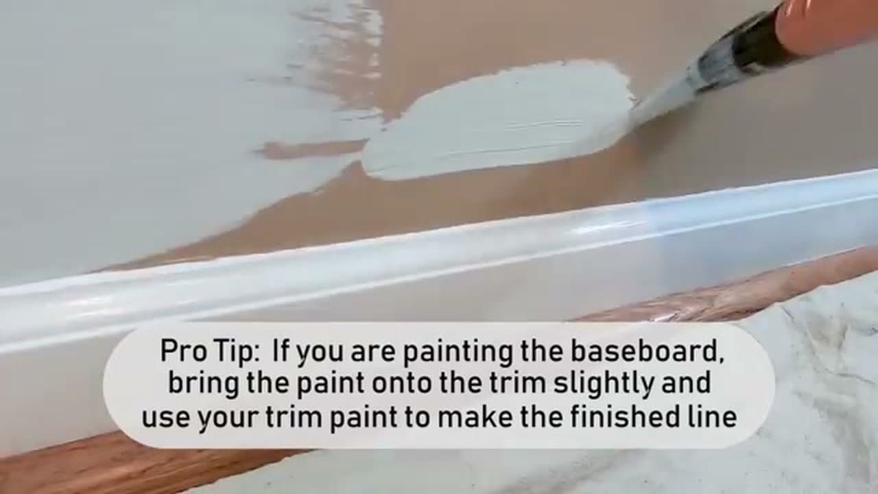 Step 6: Cut In Along the Baseboard