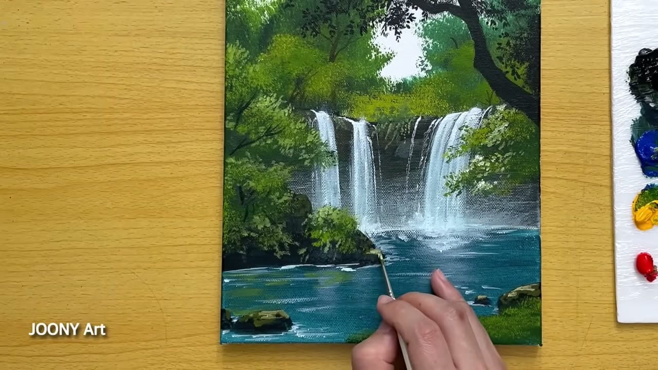 Step 7: Step 7: Add Foreground Rocks and Wildflowers