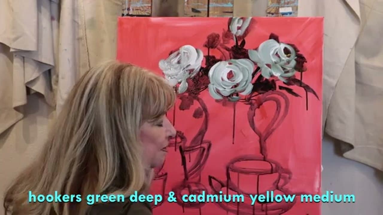 Step 5: Step 5: Add Green Leaves with Hookers Green and Cad Yellow