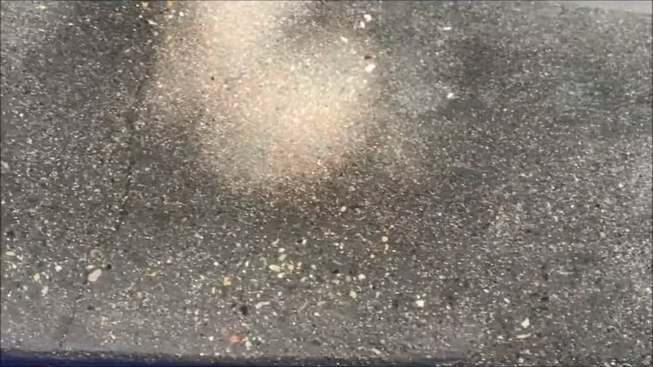 Step 8: Fill the Pinholes That Open Up - How to Sand and Polish Concrete Crafts