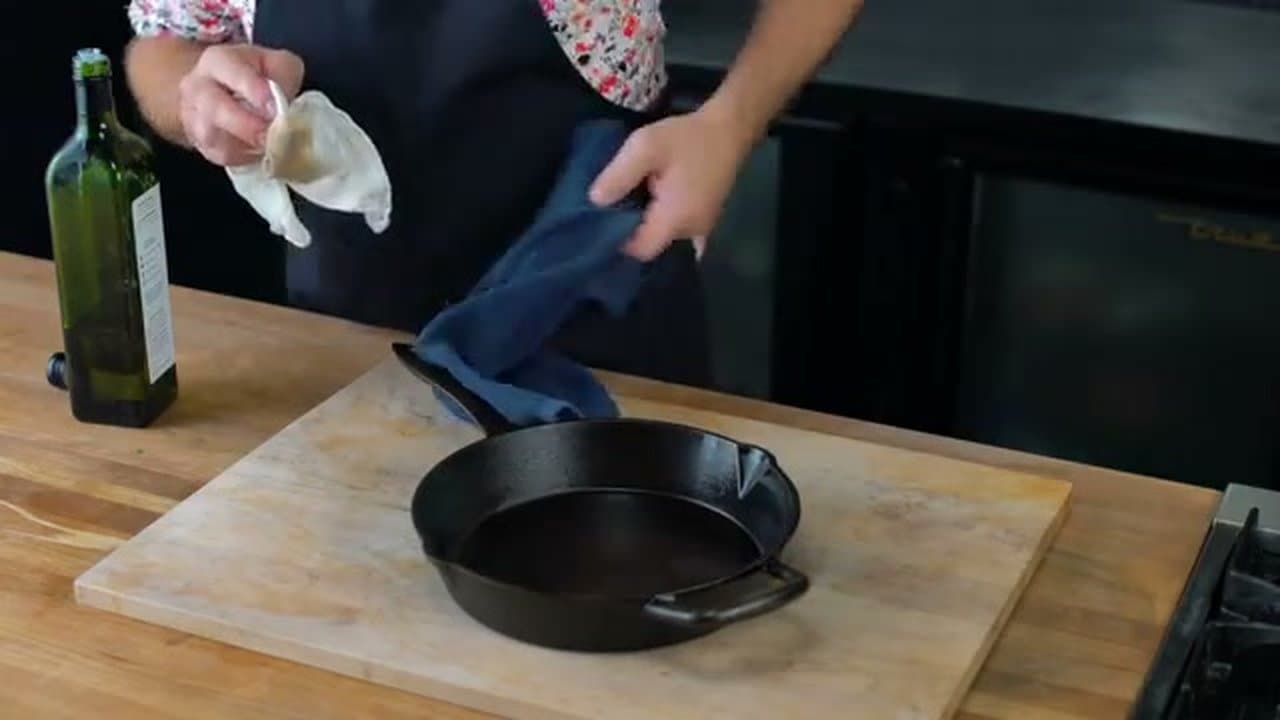 The finished result: How to Remove Rust from Cast Iron