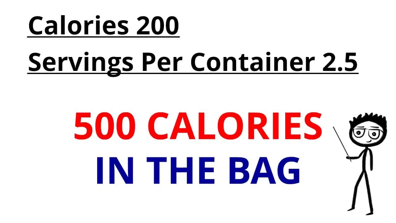 Step 2: Step 2: Read the Calorie Line With Servings in Mind