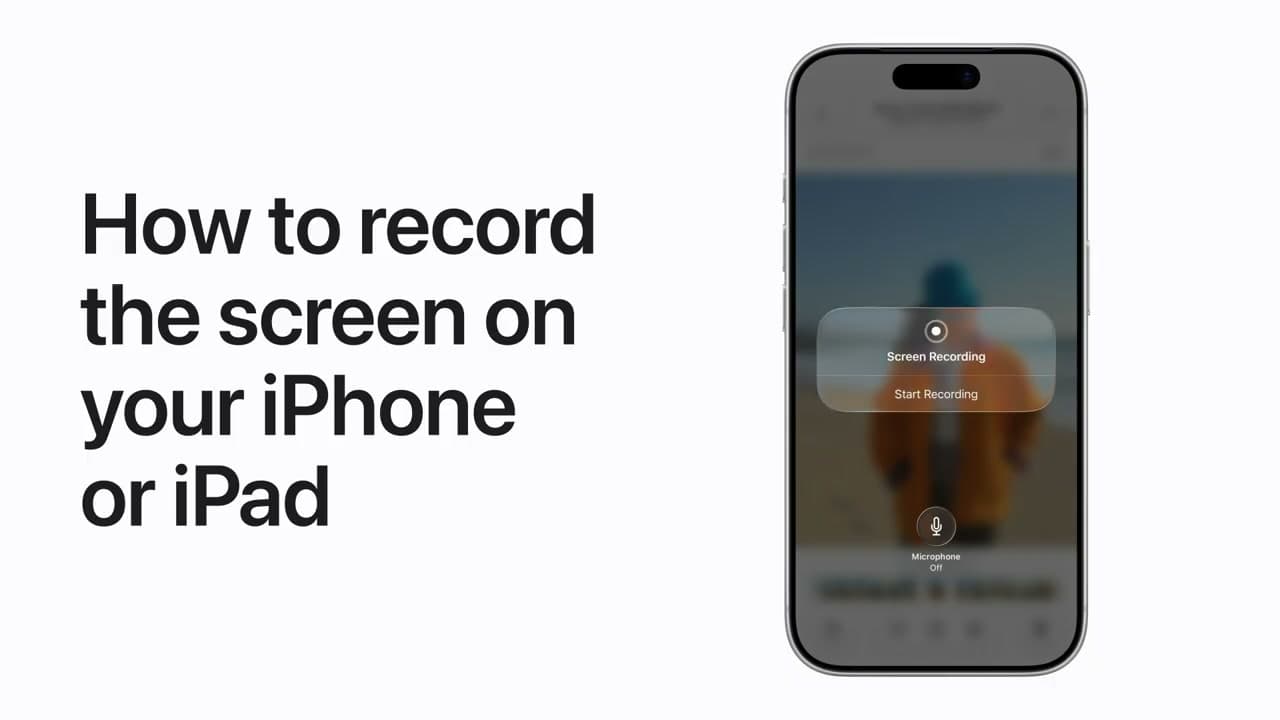 Step 1: Open Control Center to Add Screen Recording