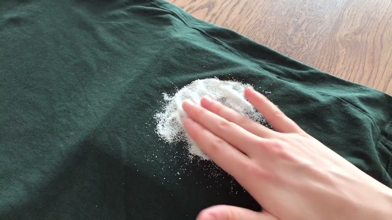 Step 2: Cover the Stain with Salt