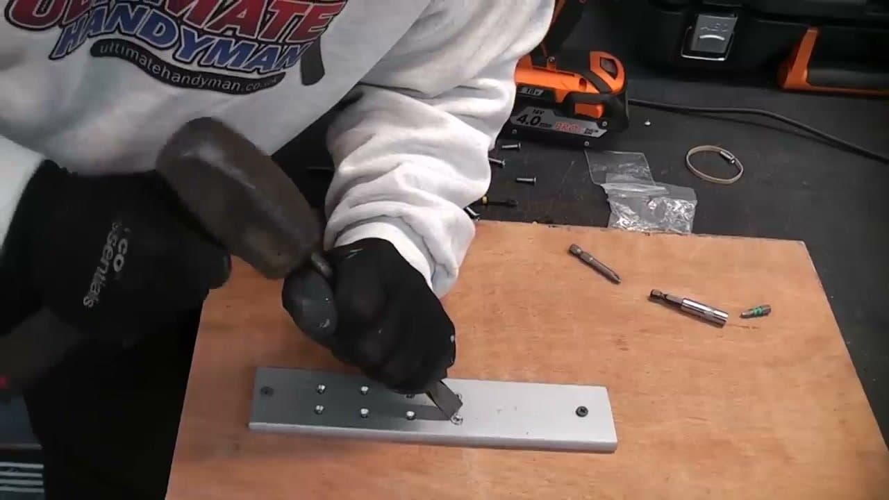 The finished result: How to Remove a Stripped Screw