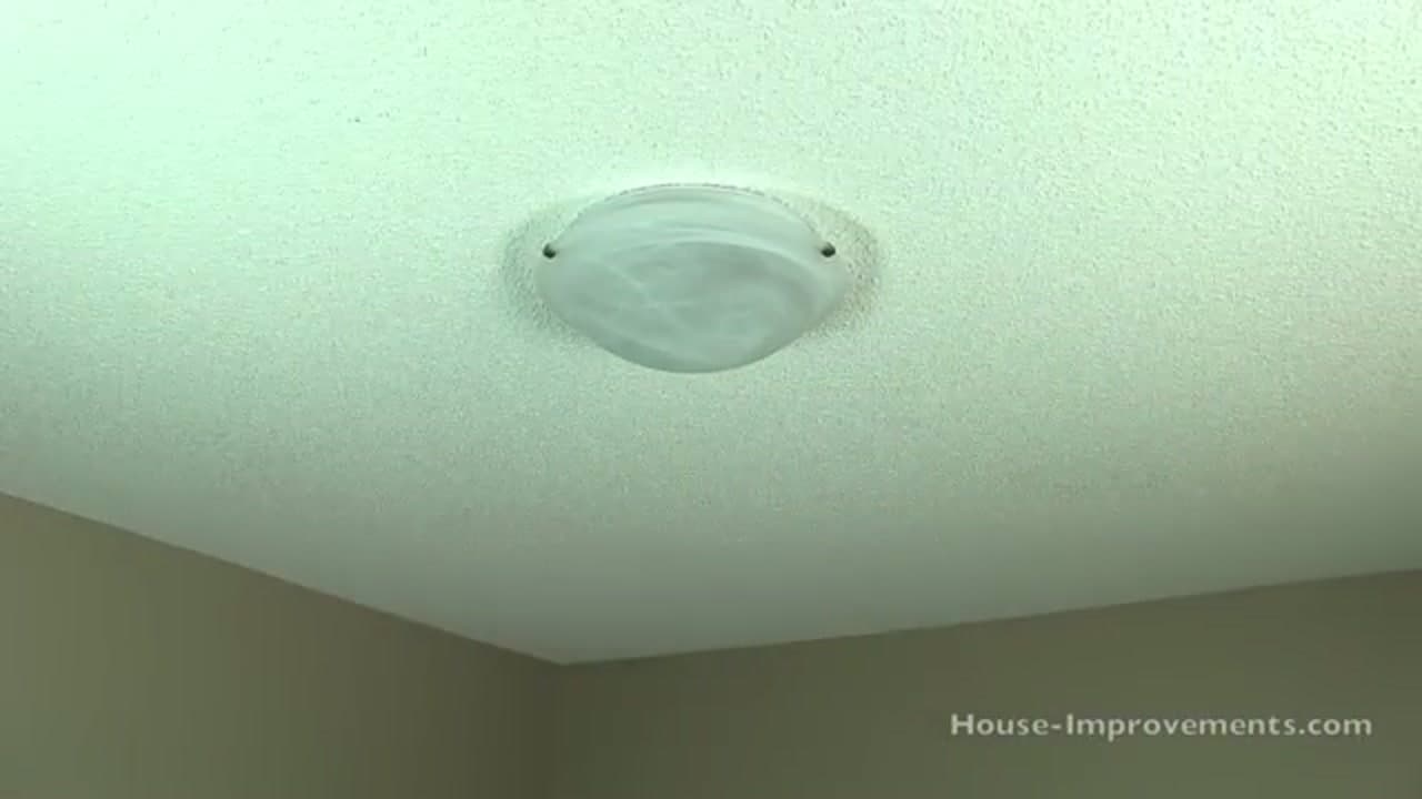 The finished result: How to Install a Ceiling Light