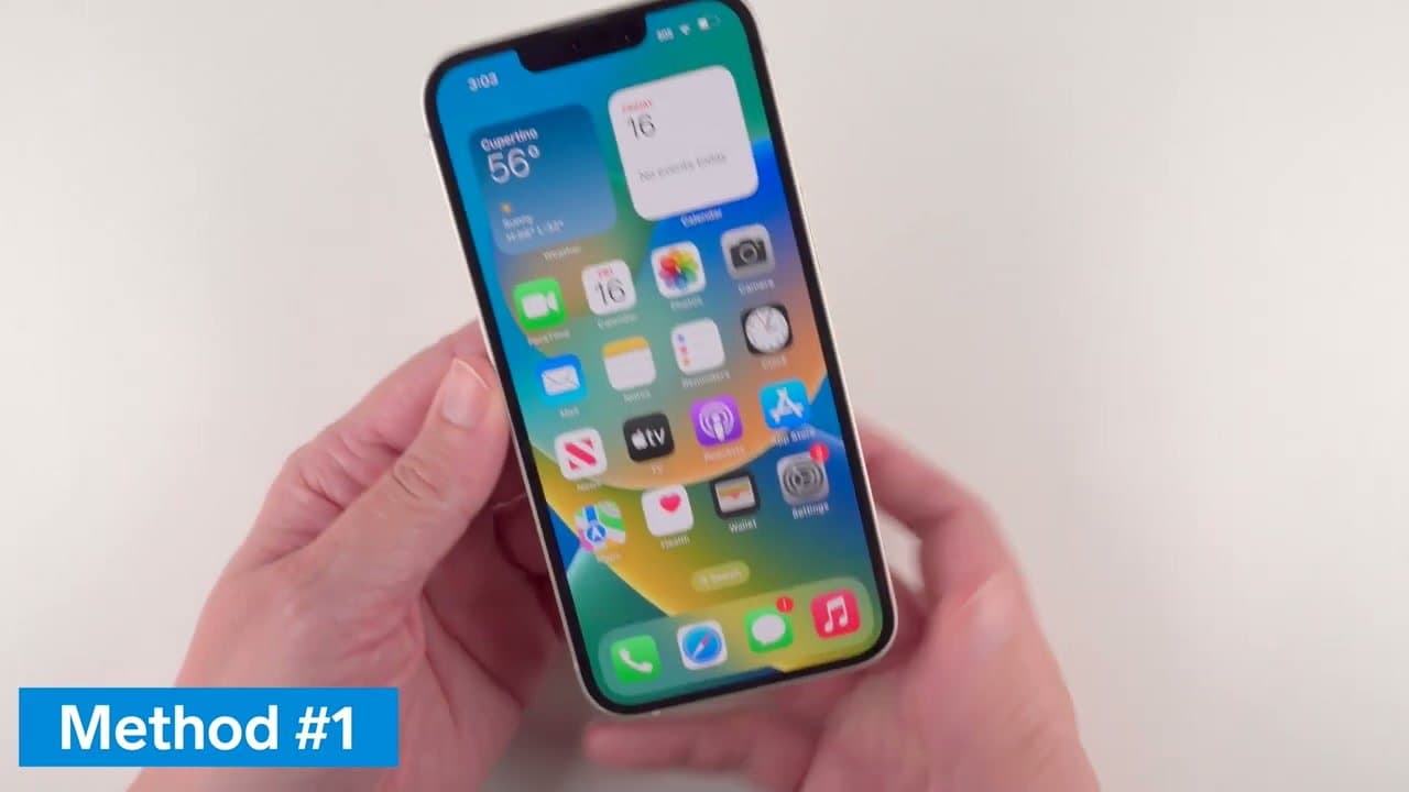 Step 1: Press Side Button + Volume Up