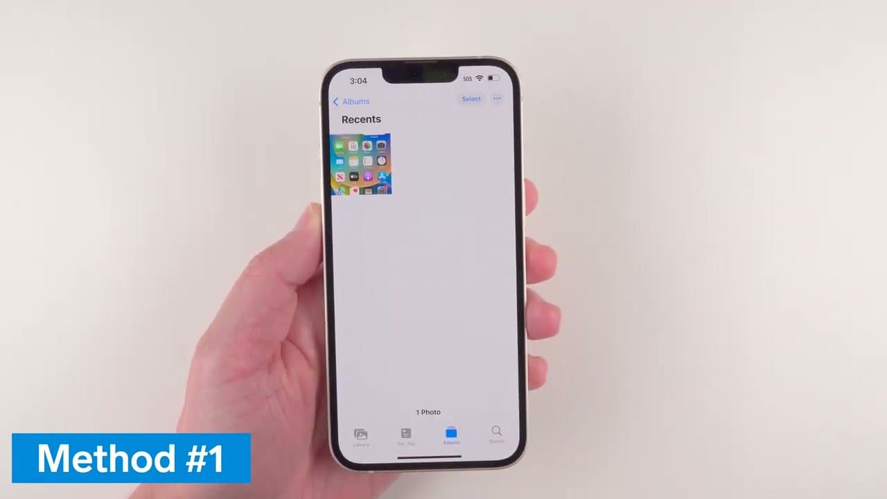 Step 3: Find Saved Screenshots in Photos