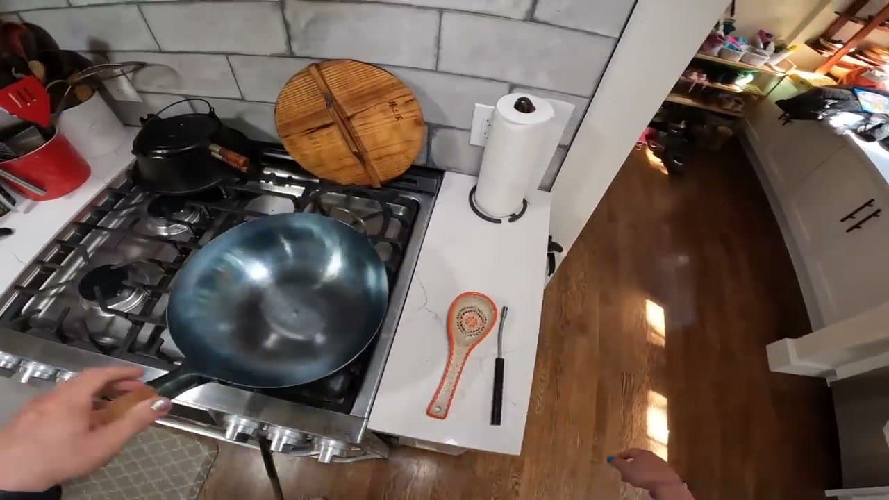 Step 2: Step 2: Keep heating until the entire surface turns dark