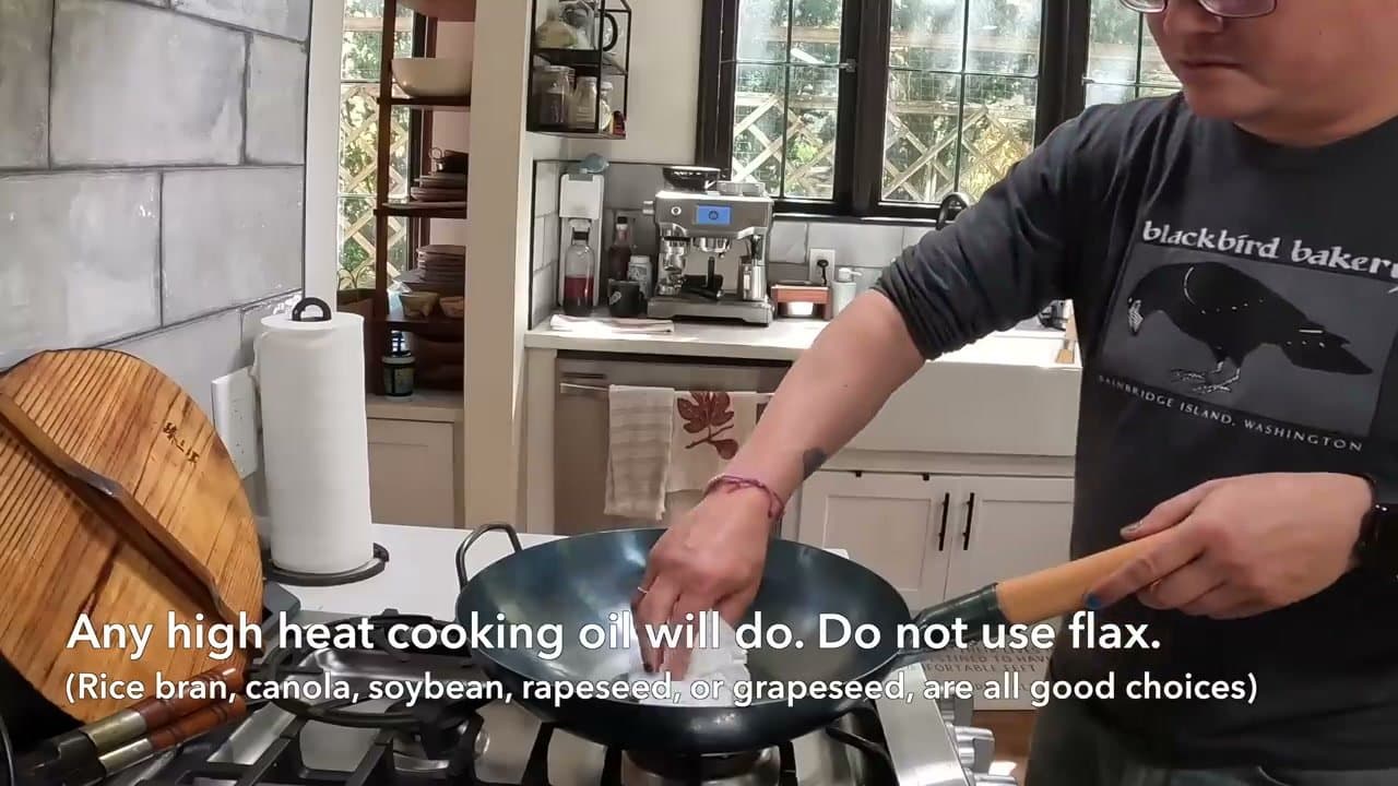 Step 3: Step 3: Turn off heat and rub oil all over
