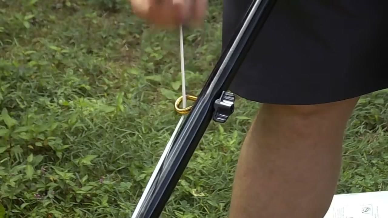 Step 5: Step 5: Attach the starter rope guide and zip-tie the cable