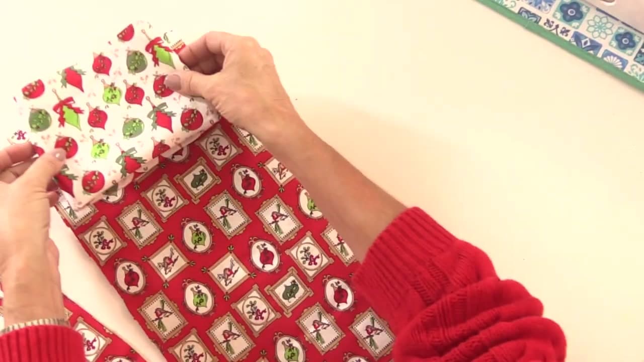 Step 7: Sew the Outer Stocking - How to Make a Christmas Stocking