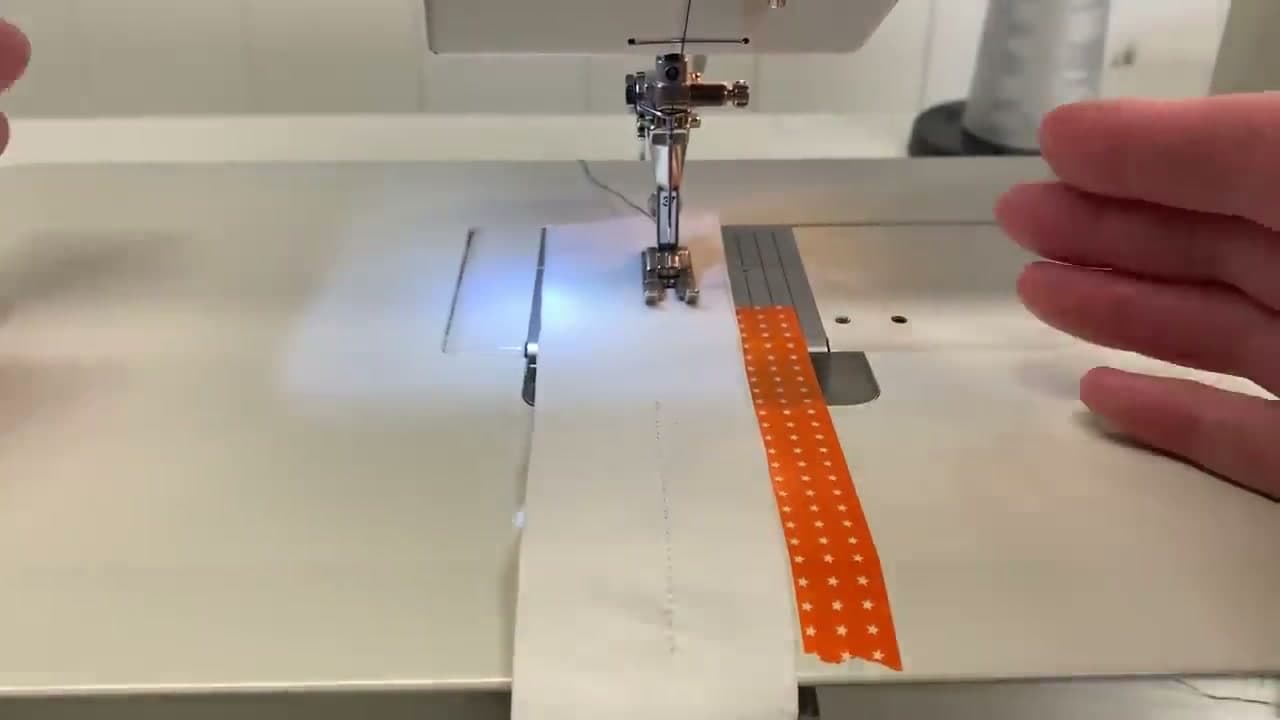 The finished result: How to Sew in a Straight Line: 7 Beginner Sewing Tips