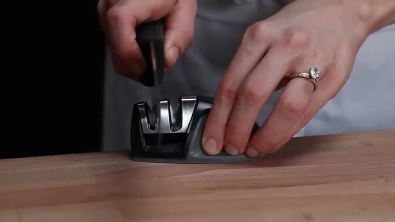 Step 2: Use a Pull-Through Sharpener