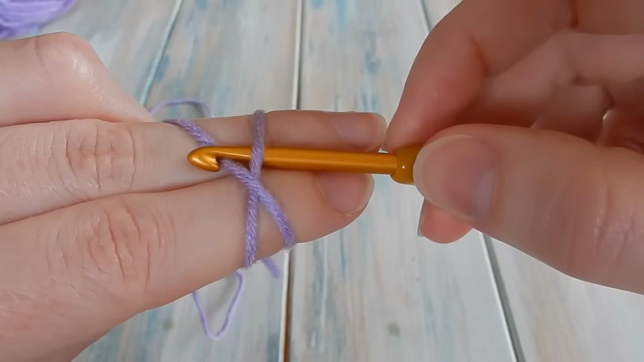 Step 6: Hook the Second Strand and Pull It Through - How to Make a Slip Knot for Crochet