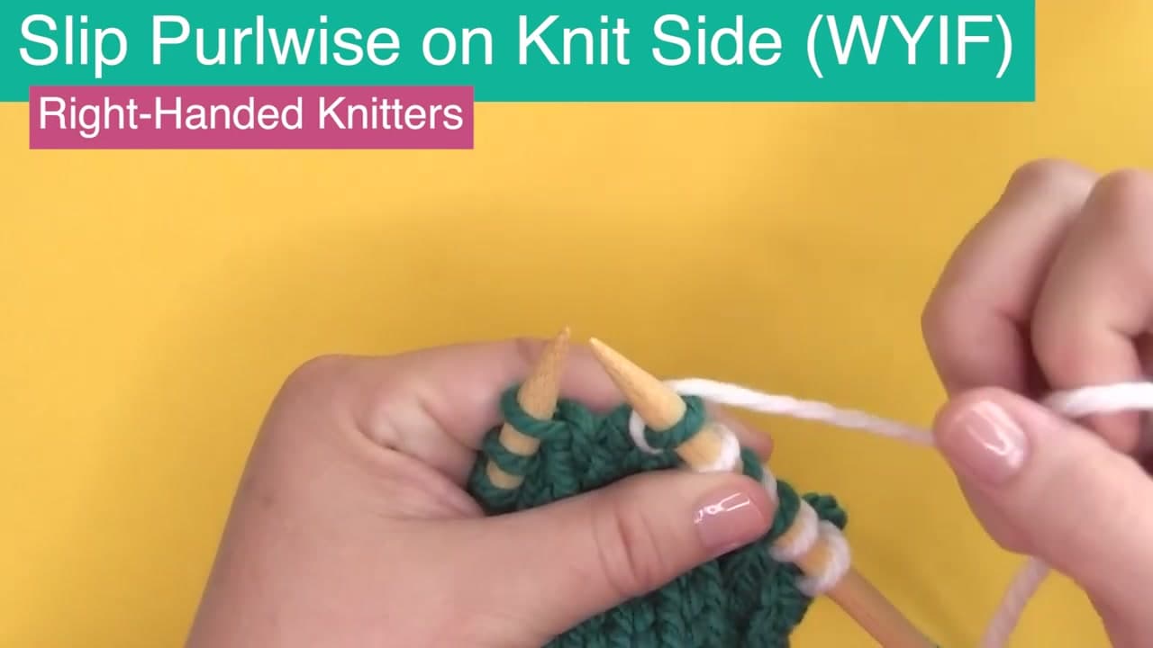Step 4: Step 4: Yarn Position - WYIF and WYIB