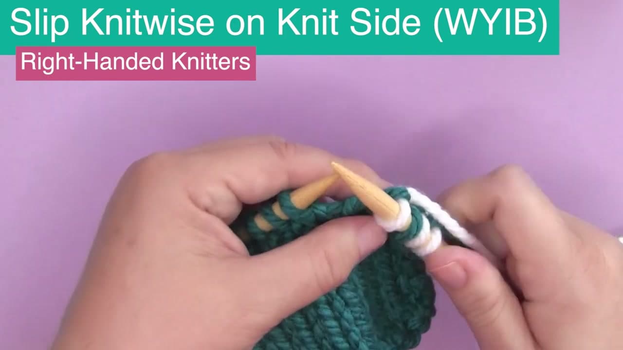 Step 3: Step 3: Slip Knitwise (Twists the Stitch)
