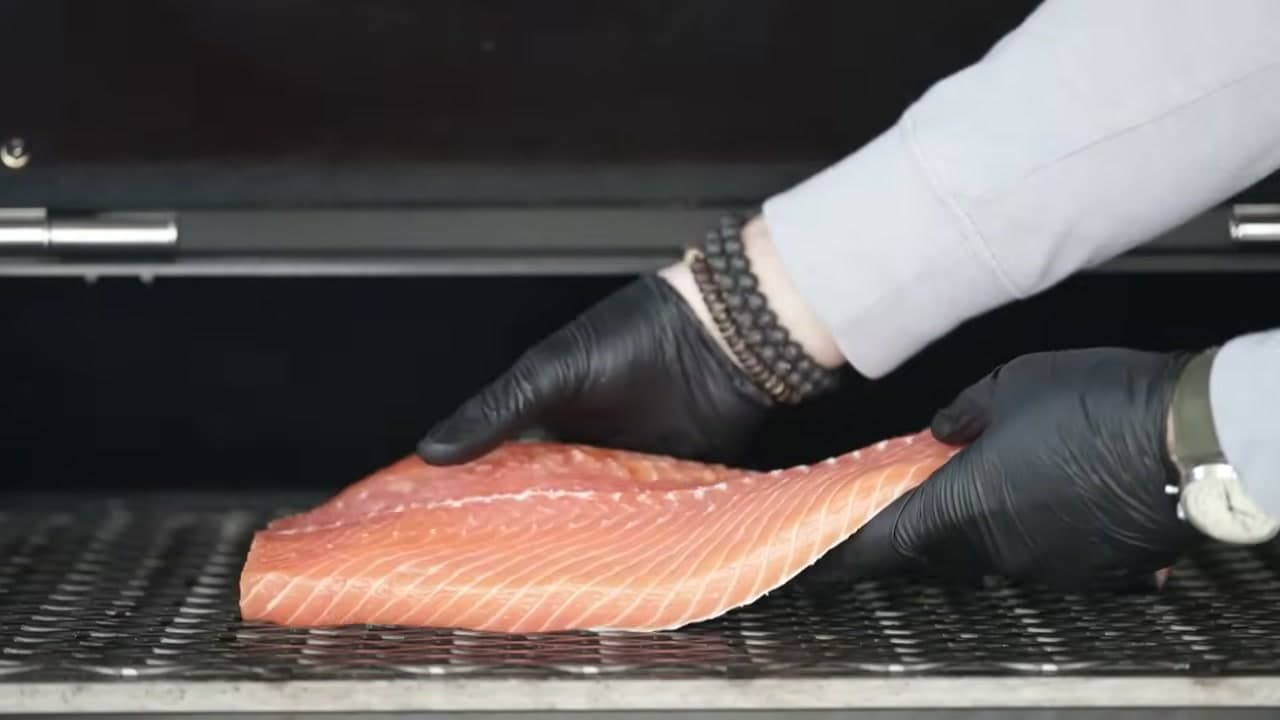 Step 6: Step 6: Set the Smoker and Lay On the Salmon