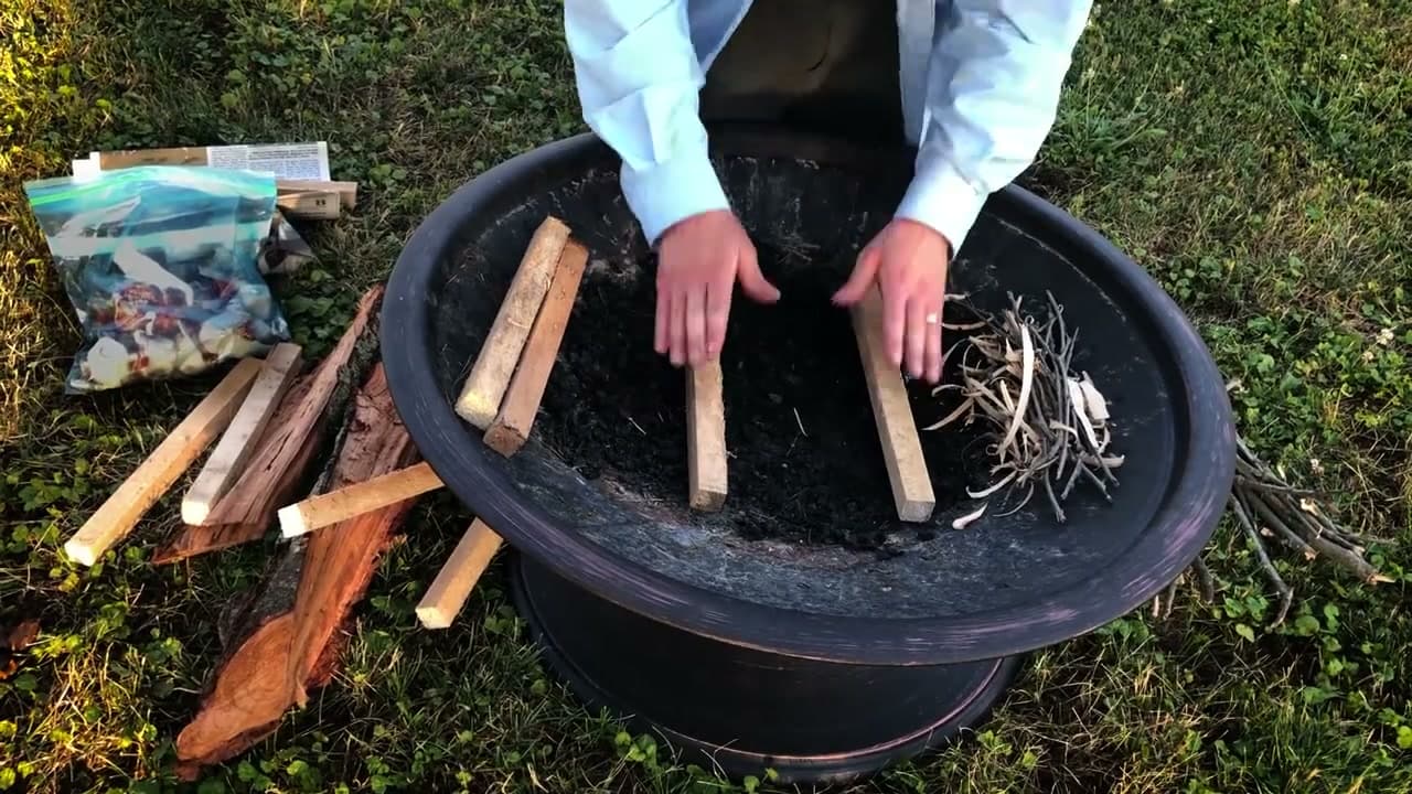 Step 2: Lay the Two Base Sticks