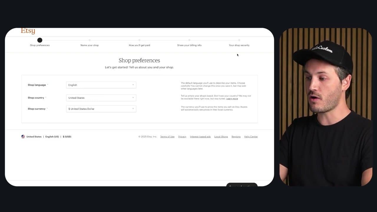 Step 2: Step 2: Set Your Shop Preferences