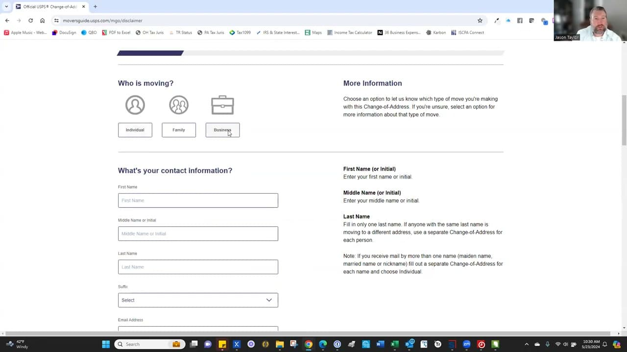 Step 4: Fill In Your Contact Information