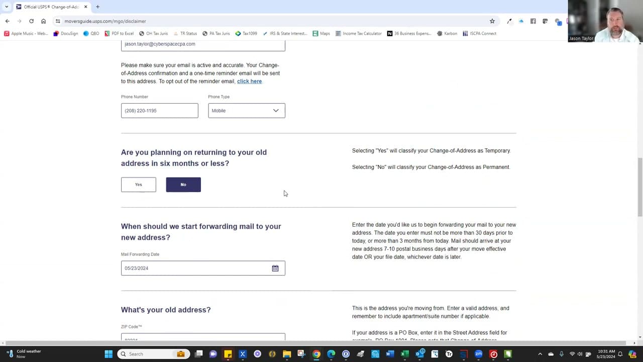 Step 5: Mark Temporary or Permanent and Pick a Start Date