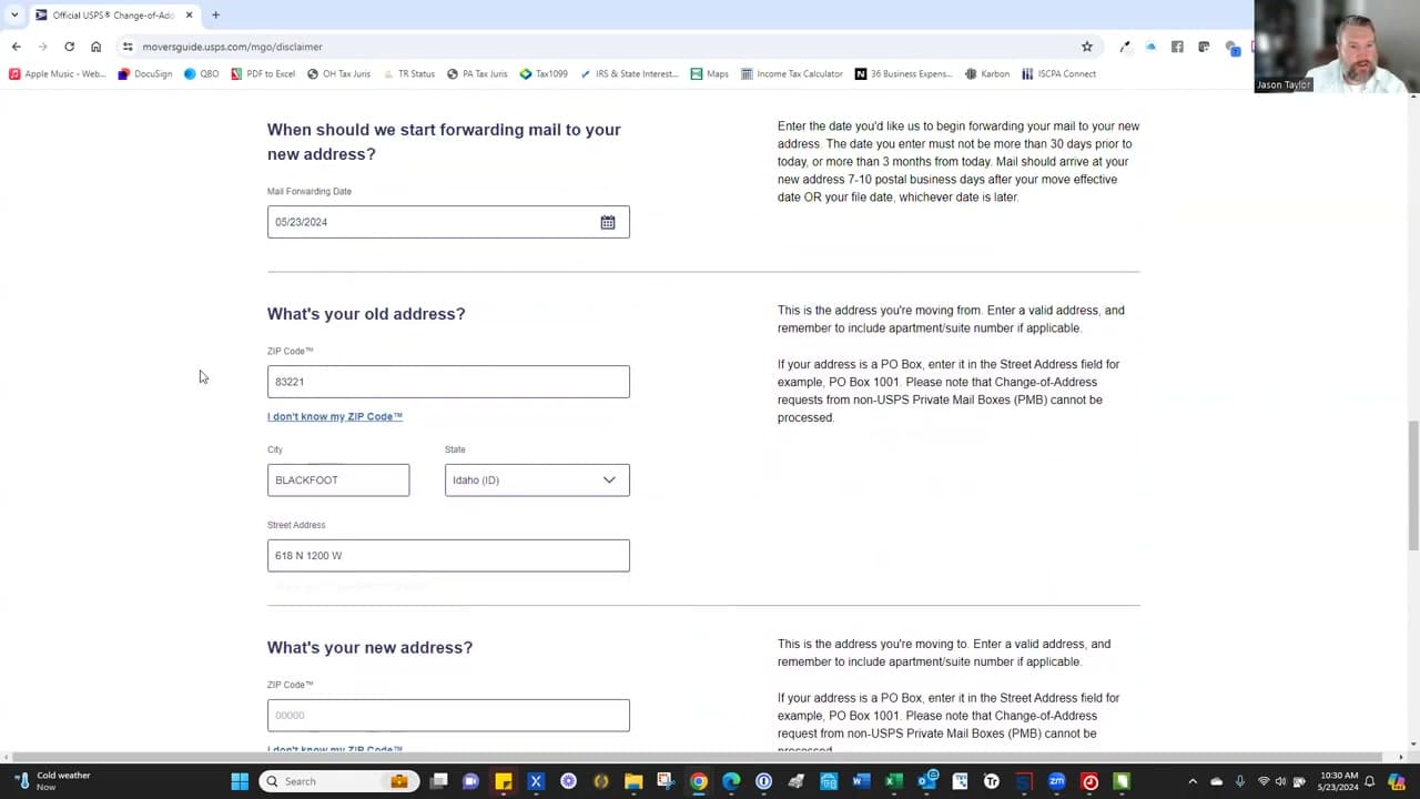 Step 6: Enter Your Old Address