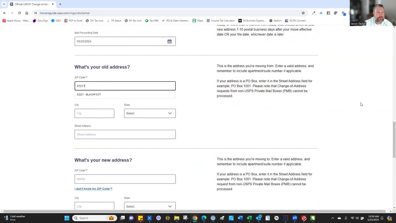 Step 7: Enter Your New Address