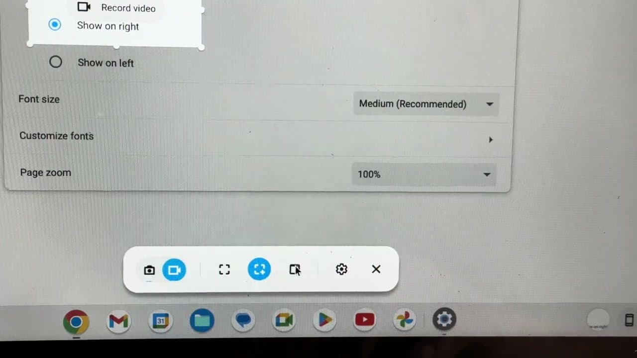 Step 7: Switch to Video Camera Icon to Record Your Screen