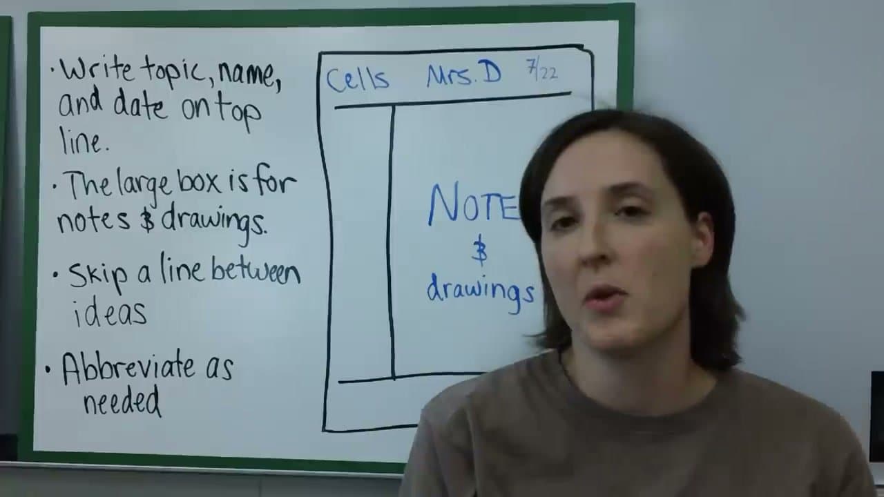 Step 2: Step 2: Label the Top: Topic, Name, and Date