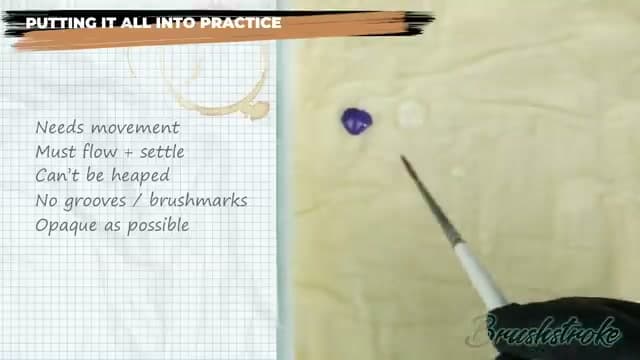 Step 3: Step 3: Place a Separate Water Dot Next to the Paint