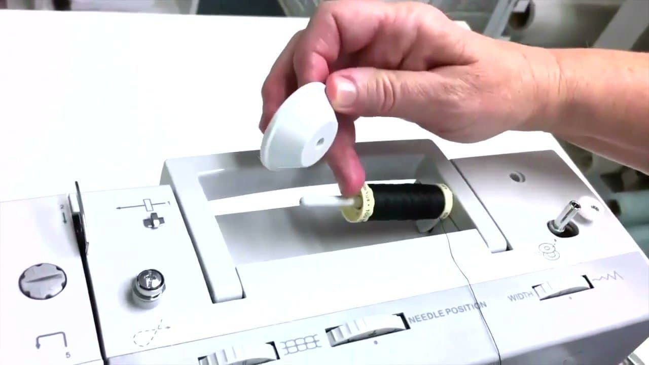 Step 1: Step 1: Set the spool on the spindle