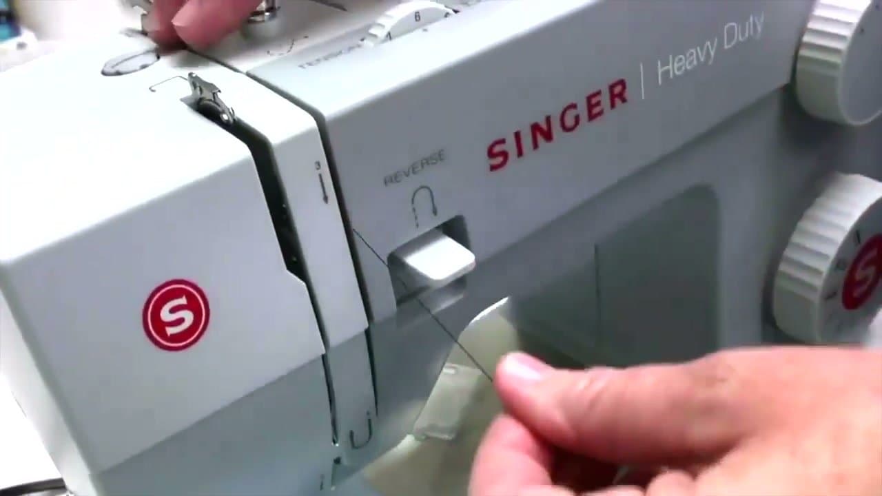 Step 3: Step 3: Drop the thread through the tension disks