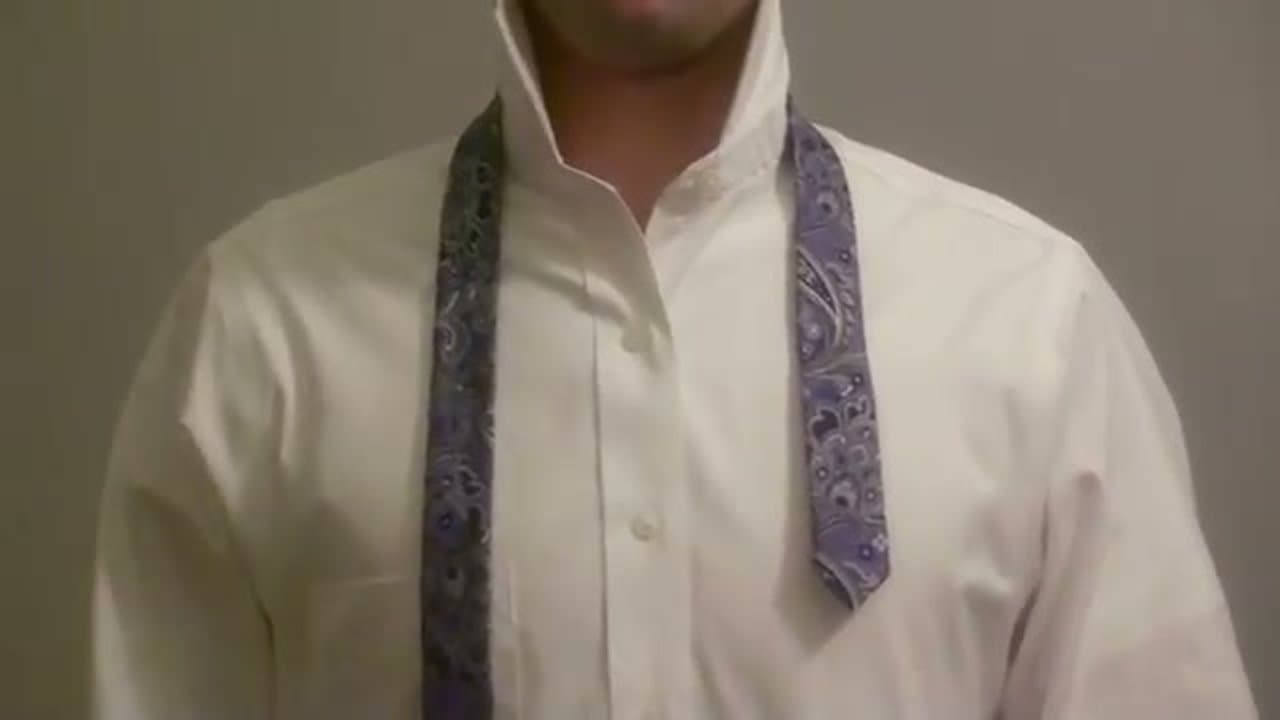 Step 1: Drape the Tie and Set the Length