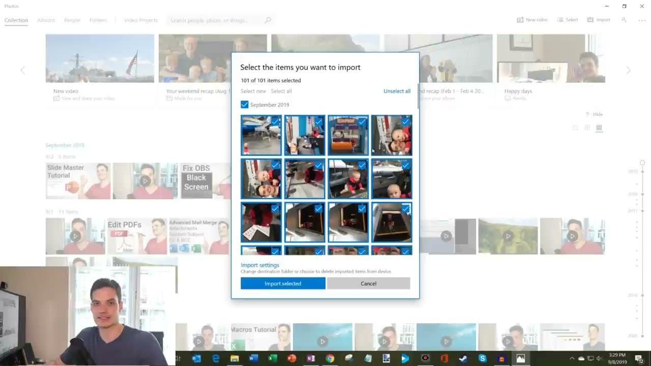 Step 3: Step 3: Select which photos to import