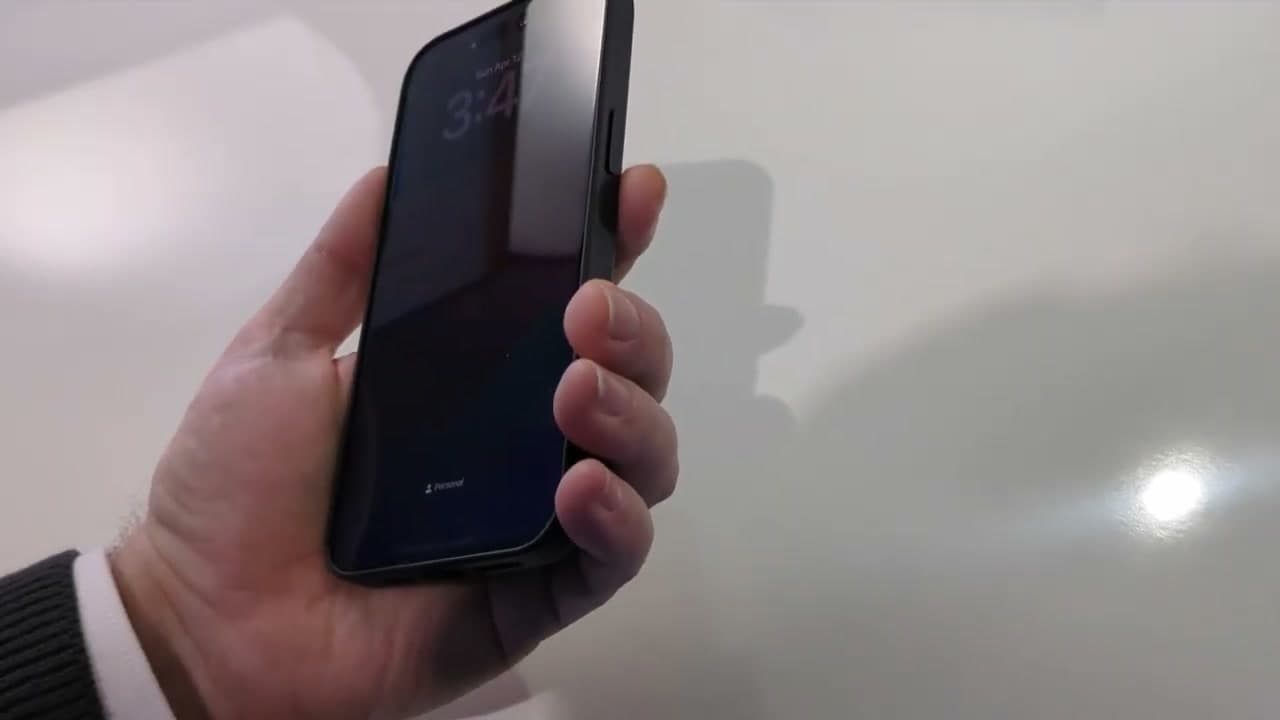Step 1: Hold the Volume and Side Button Together
