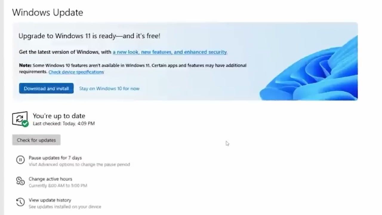 Step 2: Go to Update & Security, Then Windows Update
