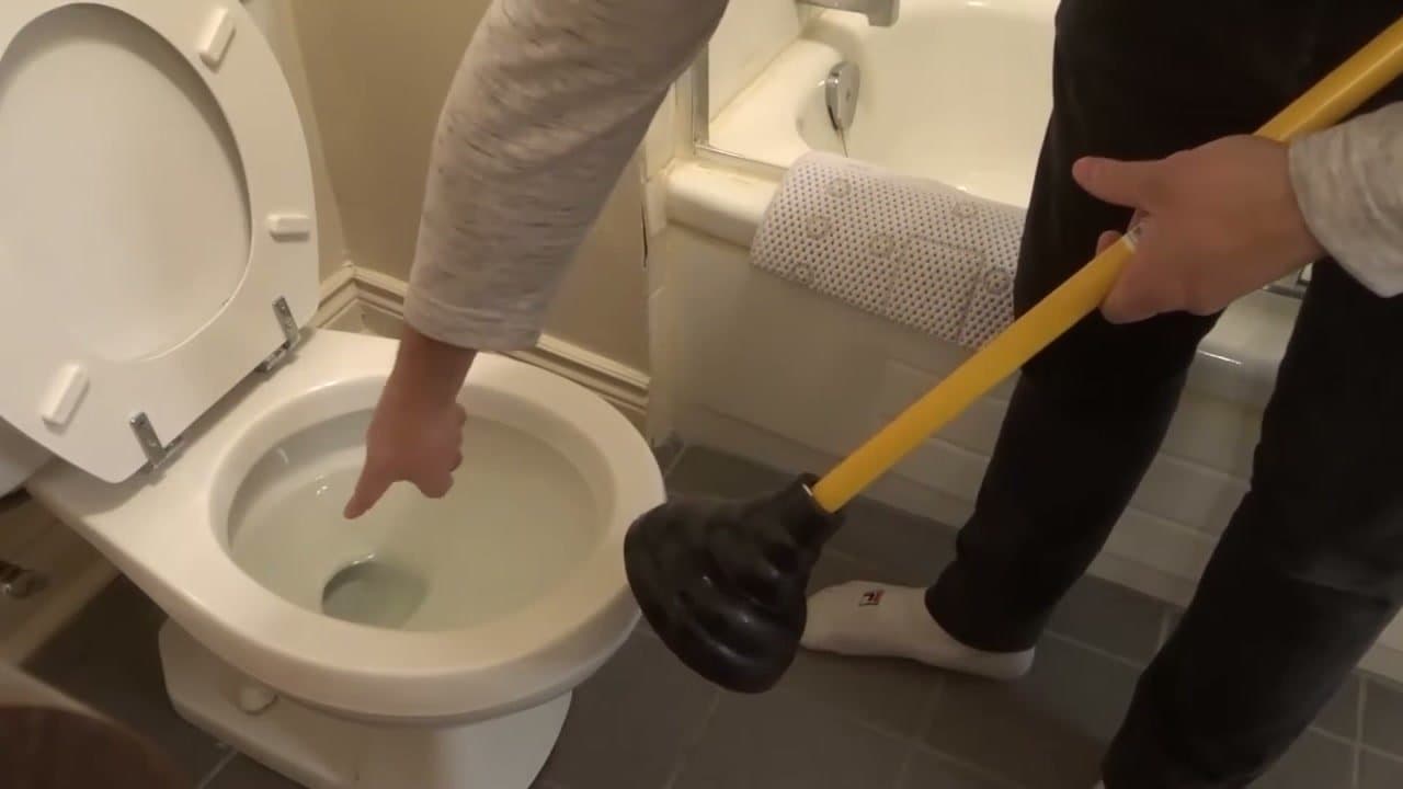 Step 2: Step 2: Seat the plunger over the drain hole