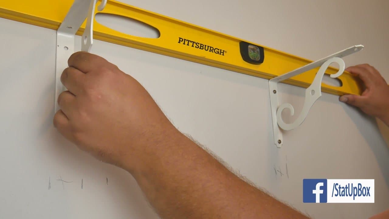The finished result: How to Use a Stud Finder