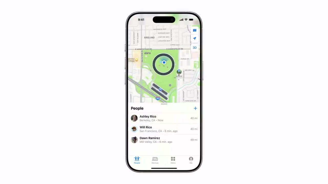 Step 2: Open Find My and Tap the People Tab
