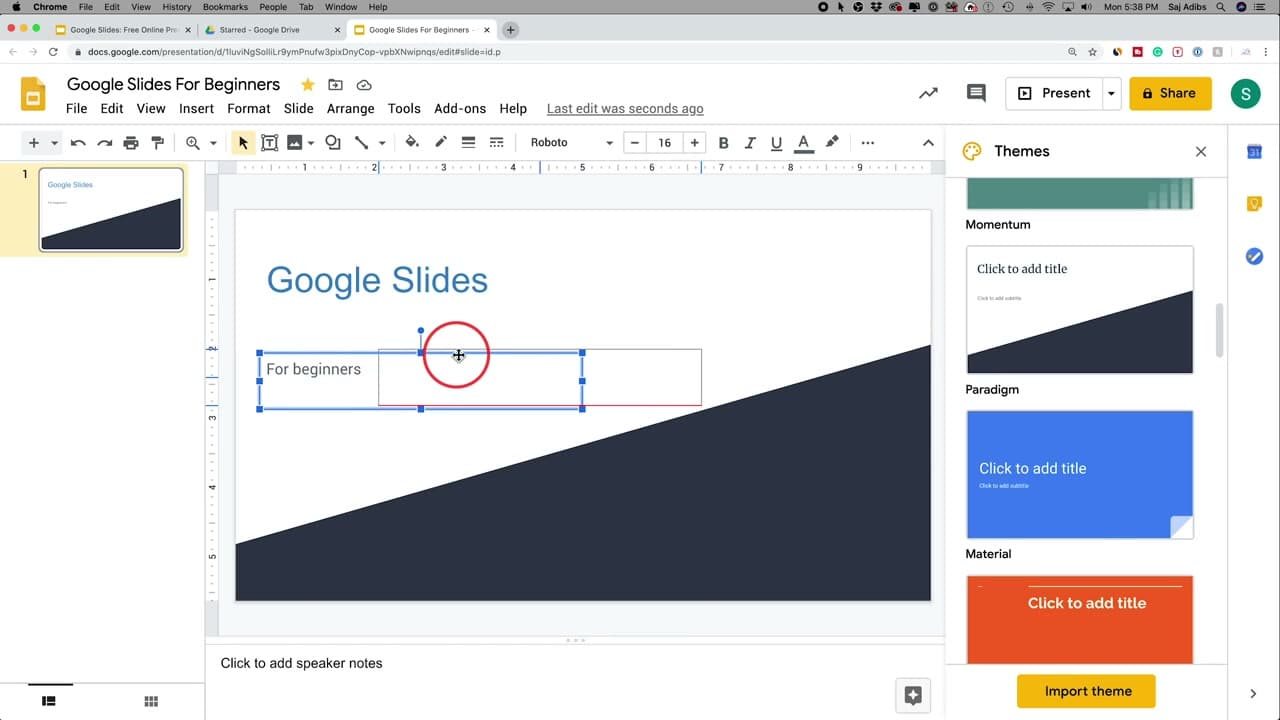 Step 6: Format Text With Fonts, Sizes, and Colors - How to Use Google Slides - Beginner's Guide