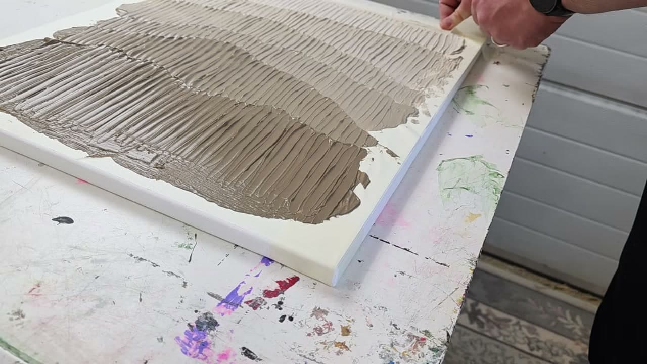 The finished result: How to Use Texture Paste