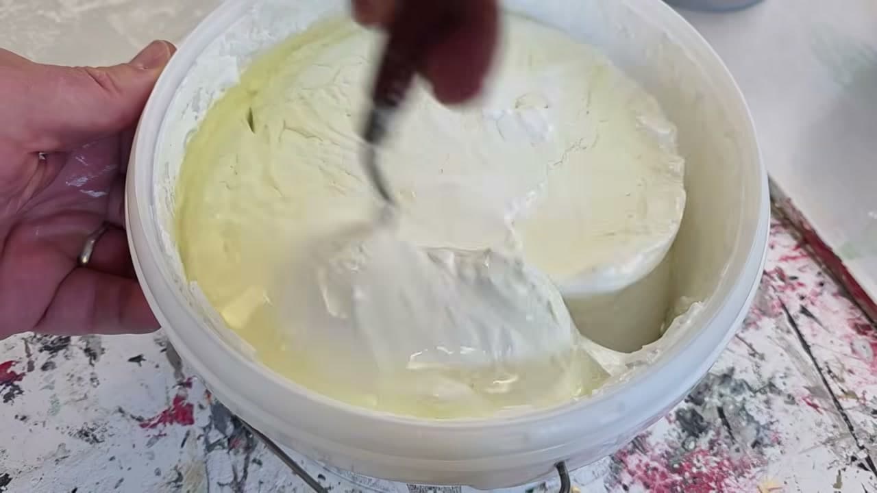 Step 2: Mix Separated Water Back In - How to Use Texture Paste