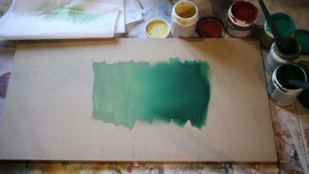 Step 4: Keep Going Until the Seam Disappears - How to Use a Fan Brush to Blend Two Colours