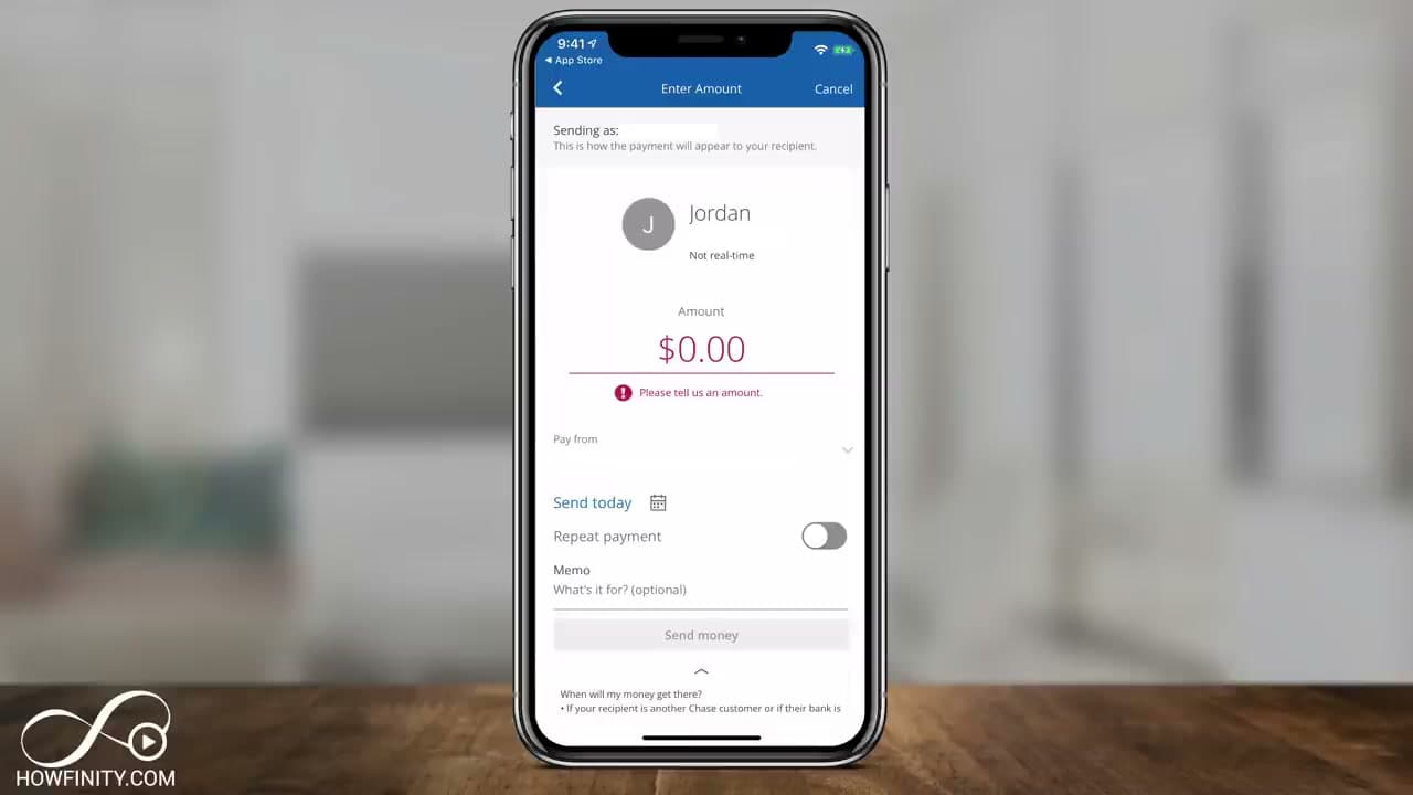 Step 3: Step 3: Enter the Amount and Pick Your Account