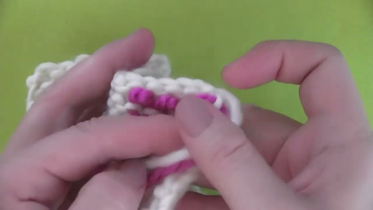 The finished result: How to Weave In Ends Knitting (2 Methods for a Clean Finish)