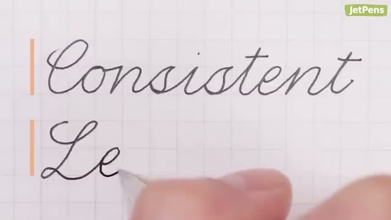 Step 7: Keep Size and Slant Consistent