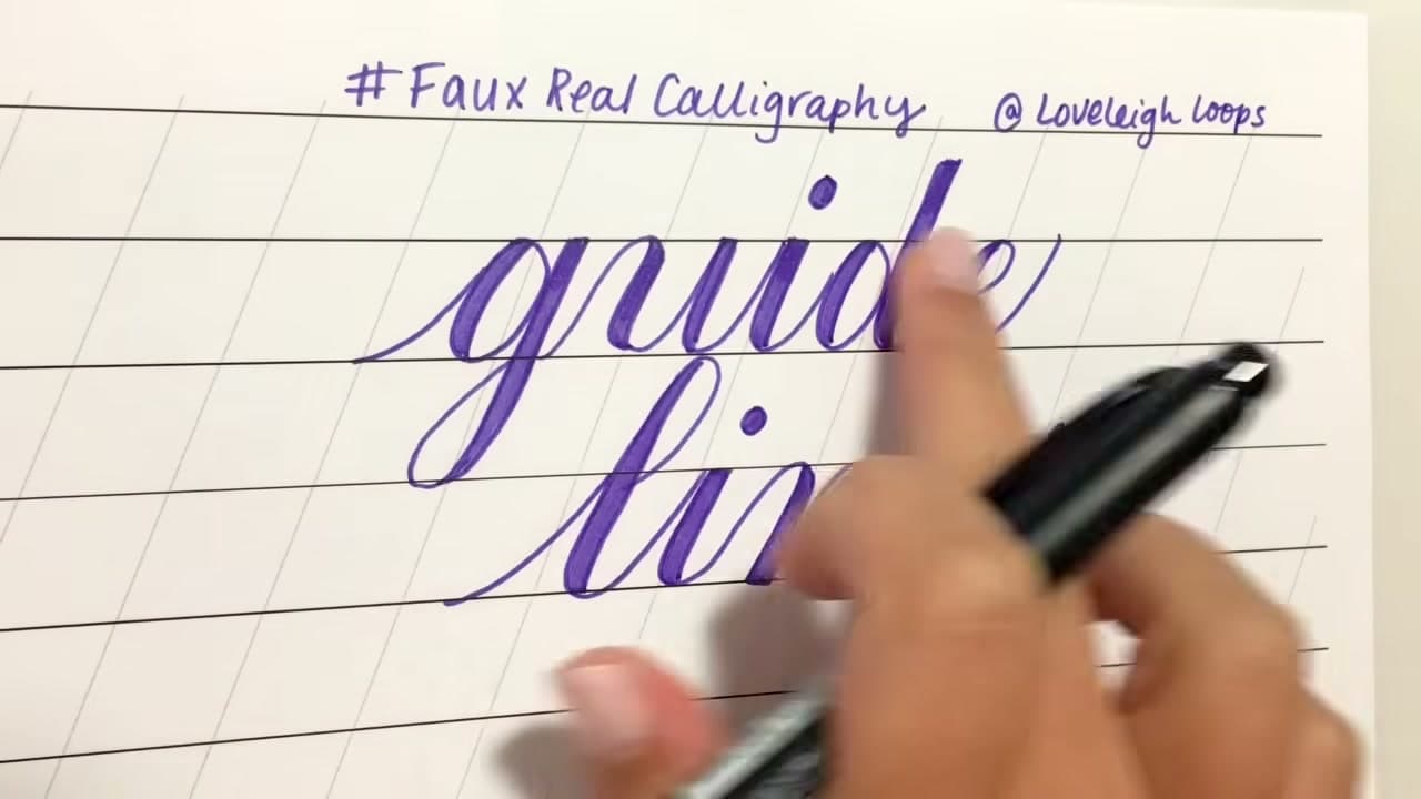 Step 1: Get Onto Lined Paper - How to Do Faux Calligraphy