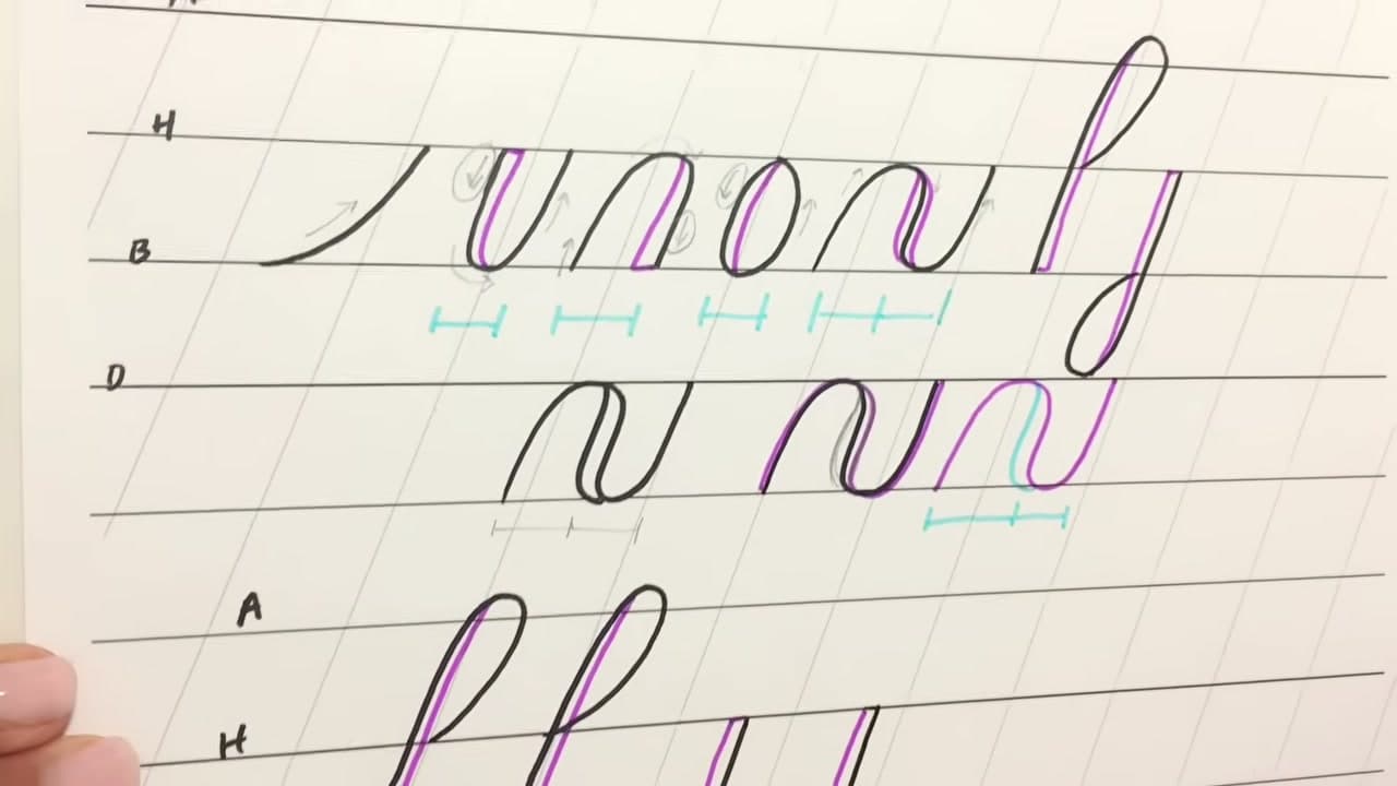 Step 10: Drill the Shapes Until They Are Automatic - How to Do Faux Calligraphy