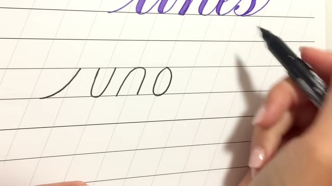 Step 4: Add the Underturn, Overturn and Oval - How to Do Faux Calligraphy